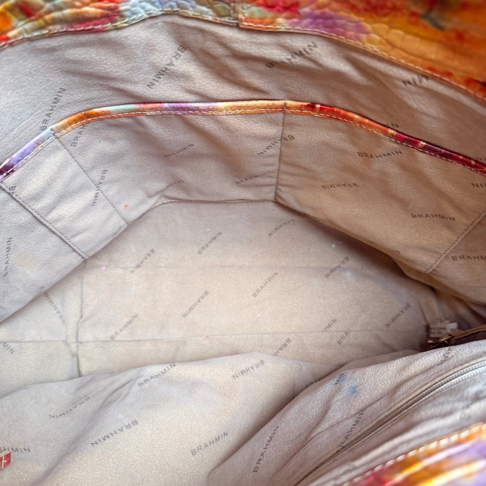 Brahmin Colorful Patterned Satchel - image 11